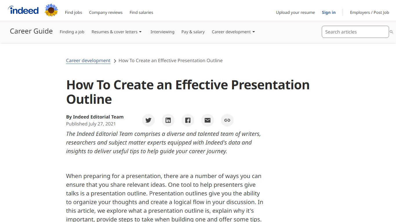 How To Create an Effective Presentation Outline | Indeed.com